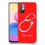רופא סטטוסקופ כיסוי מגן קשיח בעיצוב אישי עם השם שלך ל Xiaomi Redmi Note 10 5G יחידה אחת סקרין מובייל