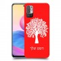 עץ כיסוי מגן קשיח בעיצוב אישי עם השם שלך ל Xiaomi Redmi Note 10 5G יחידה אחת סקרין מובייל