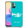 חצוצרה כיסוי מגן קשיח בעיצוב אישי עם השם שלך ל Xiaomi Redmi Note 10 5G יחידה אחת סקרין מובייל