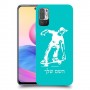 ילד סקייטבורד כיסוי מגן קשיח בעיצוב אישי עם השם שלך ל Xiaomi Redmi Note 10 5G יחידה אחת סקרין מובייל