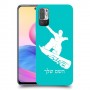 סנובורד כיסוי מגן קשיח בעיצוב אישי עם השם שלך ל Xiaomi Redmi Note 10 5G יחידה אחת סקרין מובייל