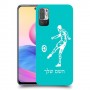 שחקן כדורגל כיסוי מגן קשיח בעיצוב אישי עם השם שלך ל Xiaomi Redmi Note 10 5G יחידה אחת סקרין מובייל