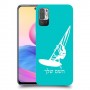 גלישת מפרש כיסוי מגן קשיח בעיצוב אישי עם השם שלך ל Xiaomi Redmi Note 10 5G יחידה אחת סקרין מובייל