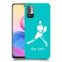 שחקן טניס כיסוי מגן קשיח בעיצוב אישי עם השם שלך ל Xiaomi Redmi Note 10 5G יחידה אחת סקרין מובייל