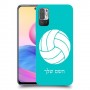 כדורעף - כדור כיסוי מגן קשיח בעיצוב אישי עם השם שלך ל Xiaomi Redmi Note 10 5G יחידה אחת סקרין מובייל