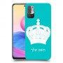 כתר מלכותי כיסוי מגן קשיח בעיצוב אישי עם השם שלך ל Xiaomi Redmi Note 10 5G יחידה אחת סקרין מובייל