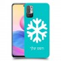 שלג כיסוי מגן קשיח בעיצוב אישי עם השם שלך ל Xiaomi Redmi Note 10 5G יחידה אחת סקרין מובייל