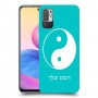 סמל יינג יאנג - סין כיסוי מגן קשיח בעיצוב אישי עם השם שלך ל Xiaomi Redmi Note 10 5G יחידה אחת סקרין מובייל