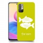 דגים כיסוי מגן קשיח בעיצוב אישי עם השם שלך ל Xiaomi Redmi Note 10 5G יחידה אחת סקרין מובייל