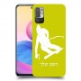 סקִי כיסוי מגן קשיח בעיצוב אישי עם השם שלך ל Xiaomi Redmi Note 10 5G יחידה אחת סקרין מובייל