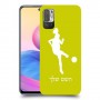 כדורגל - אישה כיסוי מגן קשיח בעיצוב אישי עם השם שלך ל Xiaomi Redmi Note 10 5G יחידה אחת סקרין מובייל