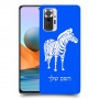 זברה כיסוי מגן קשיח בעיצוב אישי עם השם שלך ל Xiaomi Redmi Note 10 Pro יחידה אחת סקרין מובייל