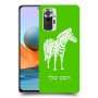 זברה כיסוי מגן קשיח בעיצוב אישי עם השם שלך ל Xiaomi Redmi Note 10 Pro יחידה אחת סקרין מובייל