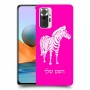זברה כיסוי מגן קשיח בעיצוב אישי עם השם שלך ל Xiaomi Redmi Note 10 Pro יחידה אחת סקרין מובייל