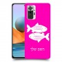 דגים כיסוי מגן קשיח בעיצוב אישי עם השם שלך ל Xiaomi Redmi Note 10 Pro יחידה אחת סקרין מובייל