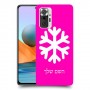 שלג כיסוי מגן קשיח בעיצוב אישי עם השם שלך ל Xiaomi Redmi Note 10 Pro יחידה אחת סקרין מובייל