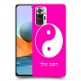 סמל יינג יאנג - סין כיסוי מגן קשיח בעיצוב אישי עם השם שלך ל Xiaomi Redmi Note 10 Pro יחידה אחת סקרין מובייל