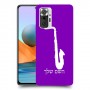 סקספון כיסוי מגן קשיח בעיצוב אישי עם השם שלך ל Xiaomi Redmi Note 10 Pro יחידה אחת סקרין מובייל