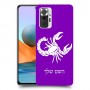 עקרב כיסוי מגן קשיח בעיצוב אישי עם השם שלך ל Xiaomi Redmi Note 10 Pro יחידה אחת סקרין מובייל