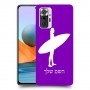 גלישה כיסוי מגן קשיח בעיצוב אישי עם השם שלך ל Xiaomi Redmi Note 10 Pro יחידה אחת סקרין מובייל