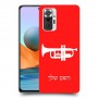 חצוצרה כיסוי מגן קשיח בעיצוב אישי עם השם שלך ל Xiaomi Redmi Note 10 Pro יחידה אחת סקרין מובייל