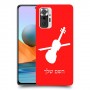 כינור כיסוי מגן קשיח בעיצוב אישי עם השם שלך ל Xiaomi Redmi Note 10 Pro יחידה אחת סקרין מובייל