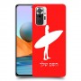 גלישה כיסוי מגן קשיח בעיצוב אישי עם השם שלך ל Xiaomi Redmi Note 10 Pro יחידה אחת סקרין מובייל