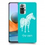 זברה כיסוי מגן קשיח בעיצוב אישי עם השם שלך ל Xiaomi Redmi Note 10 Pro יחידה אחת סקרין מובייל