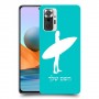 גלישה כיסוי מגן קשיח בעיצוב אישי עם השם שלך ל Xiaomi Redmi Note 10 Pro יחידה אחת סקרין מובייל