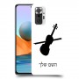 כינור כיסוי מגן קשיח בעיצוב אישי עם השם שלך ל Xiaomi Redmi Note 10 Pro יחידה אחת סקרין מובייל