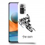 אופנוע שלג כיסוי מגן קשיח בעיצוב אישי עם השם שלך ל Xiaomi Redmi Note 10 Pro יחידה אחת סקרין מובייל