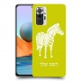 זברה כיסוי מגן קשיח בעיצוב אישי עם השם שלך ל Xiaomi Redmi Note 10 Pro יחידה אחת סקרין מובייל