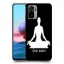 יוגה כיסוי מגן קשיח בעיצוב אישי עם השם שלך ל Xiaomi Redmi Note 10 יחידה אחת סקרין מובייל
