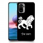 אריה כיסוי מגן קשיח בעיצוב אישי עם השם שלך ל Xiaomi Redmi Note 10 יחידה אחת סקרין מובייל