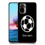 כדורגל - כדור כיסוי מגן קשיח בעיצוב אישי עם השם שלך ל Xiaomi Redmi Note 10 יחידה אחת סקרין מובייל