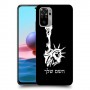 פסל החירות כיסוי מגן קשיח בעיצוב אישי עם השם שלך ל Xiaomi Redmi Note 10 יחידה אחת סקרין מובייל