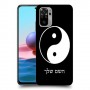 סמל יינג יאנג - סין כיסוי מגן קשיח בעיצוב אישי עם השם שלך ל Xiaomi Redmi Note 10 יחידה אחת סקרין מובייל