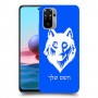 זאב כיסוי מגן קשיח בעיצוב אישי עם השם שלך ל Xiaomi Redmi Note 10 יחידה אחת סקרין מובייל