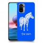 זברה כיסוי מגן קשיח בעיצוב אישי עם השם שלך ל Xiaomi Redmi Note 10 יחידה אחת סקרין מובייל