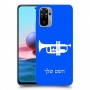 חצוצרה כיסוי מגן קשיח בעיצוב אישי עם השם שלך ל Xiaomi Redmi Note 10 יחידה אחת סקרין מובייל