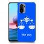 מאזניים כיסוי מגן קשיח בעיצוב אישי עם השם שלך ל Xiaomi Redmi Note 10 יחידה אחת סקרין מובייל