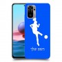 כדורגל - אישה כיסוי מגן קשיח בעיצוב אישי עם השם שלך ל Xiaomi Redmi Note 10 יחידה אחת סקרין מובייל