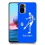 שחקן כדורגל כיסוי מגן קשיח בעיצוב אישי עם השם שלך ל Xiaomi Redmi Note 10 יחידה אחת סקרין מובייל