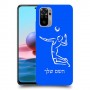 שחקן כדורעף כיסוי מגן קשיח בעיצוב אישי עם השם שלך ל Xiaomi Redmi Note 10 יחידה אחת סקרין מובייל