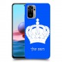 כתר מלכותי כיסוי מגן קשיח בעיצוב אישי עם השם שלך ל Xiaomi Redmi Note 10 יחידה אחת סקרין מובייל