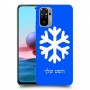 שלג כיסוי מגן קשיח בעיצוב אישי עם השם שלך ל Xiaomi Redmi Note 10 יחידה אחת סקרין מובייל
