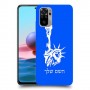 פסל החירות כיסוי מגן קשיח בעיצוב אישי עם השם שלך ל Xiaomi Redmi Note 10 יחידה אחת סקרין מובייל