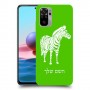 זברה כיסוי מגן קשיח בעיצוב אישי עם השם שלך ל Xiaomi Redmi Note 10 יחידה אחת סקרין מובייל