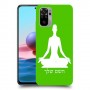 יוגה כיסוי מגן קשיח בעיצוב אישי עם השם שלך ל Xiaomi Redmi Note 10 יחידה אחת סקרין מובייל