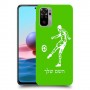 שחקן כדורגל כיסוי מגן קשיח בעיצוב אישי עם השם שלך ל Xiaomi Redmi Note 10 יחידה אחת סקרין מובייל